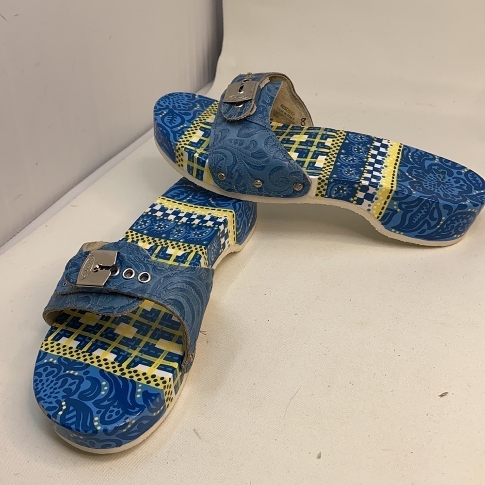 DR.SCHOLL'S SZ 8 PESCURA WOMEN'S HELL WOOD CLOGS